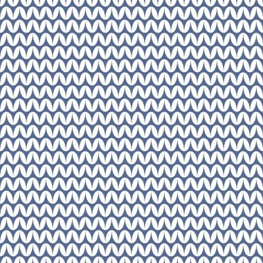 Kiremit mavi ve beyaz vektör arka plan desen veya kış örgü