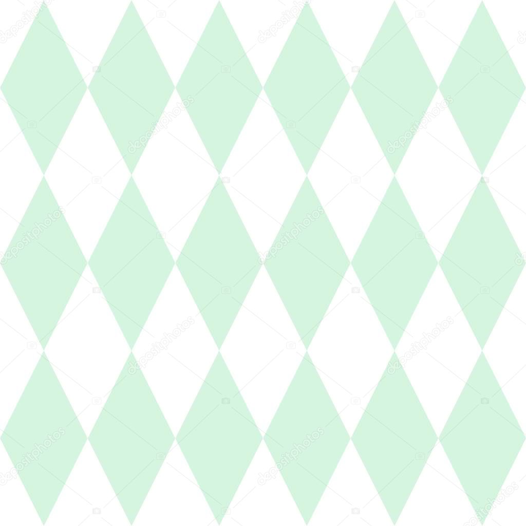 Tile vector pattern or mint green and white wallpaper background