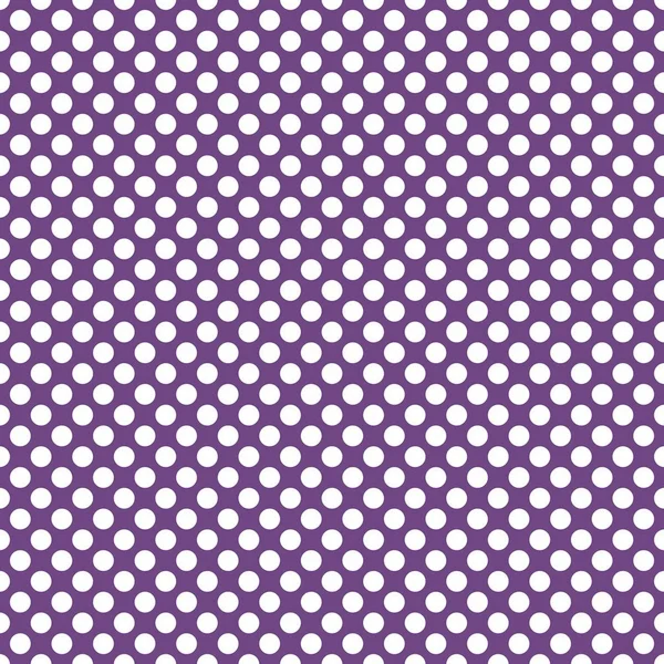 Vector Patroon Met Witte Polka Stippen Pastel Violette Achtergrond Tegel — Stockvector