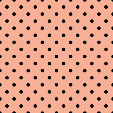 Kahverengi arkaplanda siyah benekli döşeme vektör deseni