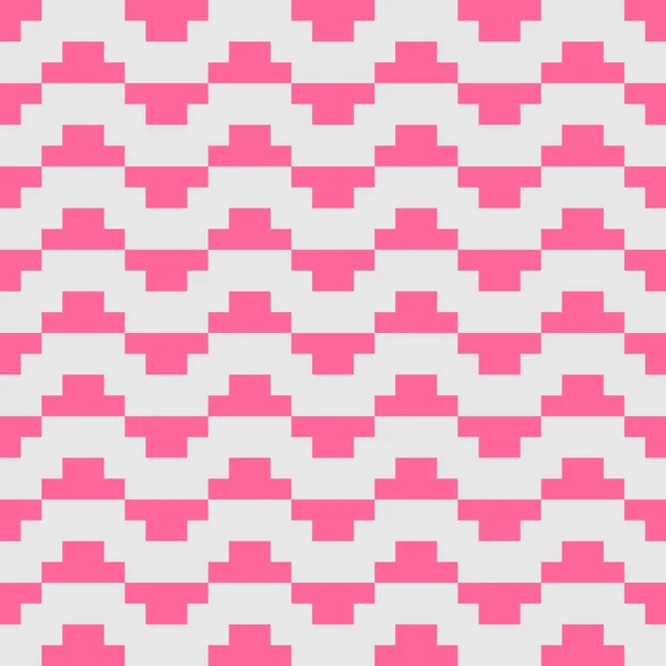 クロス タイル プラス グレーとピンクのベクトル パターン — ストックベクタ