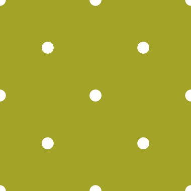 Yeşil zemin üzerinde beyaz benekli döşeme vektör deseni