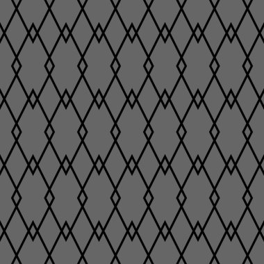 Gri ve siyah vektör desen için sorunsuz dekorasyon duvar kağıdı Döşe