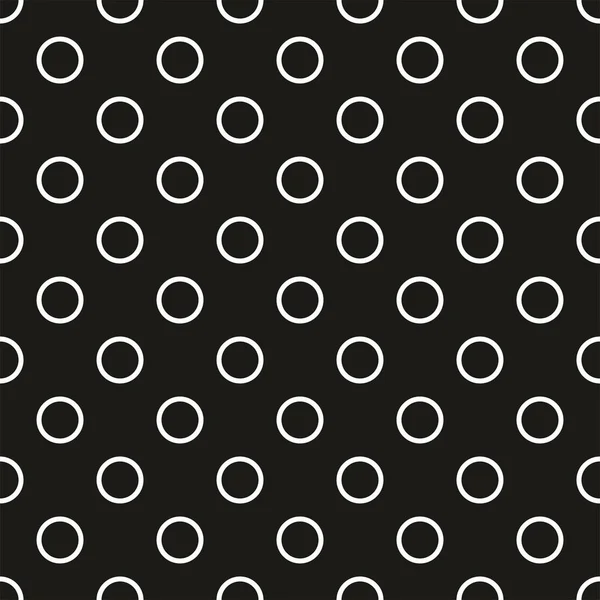 Patrón Vectores Azulejos Con Puntos Blanco Negro Fondo Sin Costuras — Archivo Imágenes Vectoriales