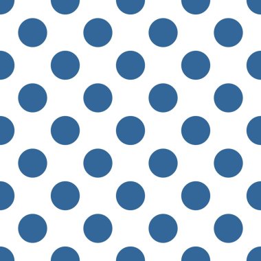 Beyaz arka planda şirin lacivert benekli kusursuz vektör deseni