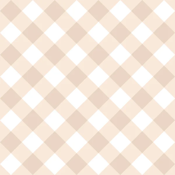 Fond Beige Blanc Sans Couture Motif Vectoriel Carreaux Texture Grille — Image vectorielle