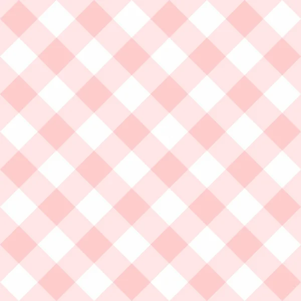 Бесшовный Розовый Белый Фон Клетчатый Векторный Узор Сетка Текстуры Веб — стоковый вектор