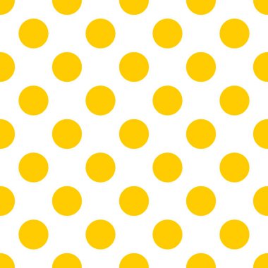 Beyaz arkaplanda sarı benekli döşeme deseni