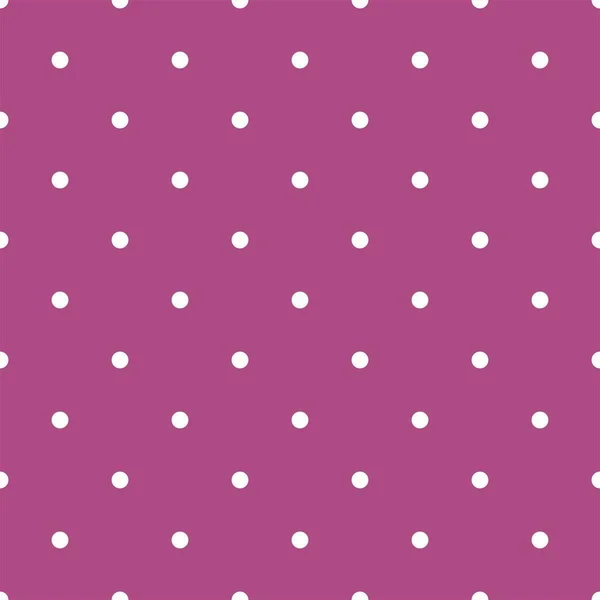 Modèle Vectoriel Tuile Pois Blancs Sur Fond Violet Foncé — Image vectorielle