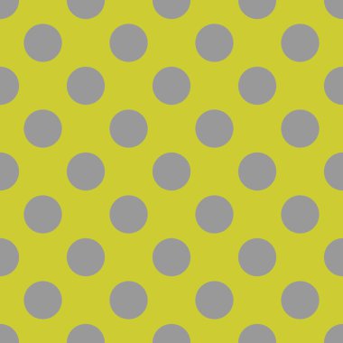 Yeşil arka planda büyük gri benekli döşeme vektör deseni