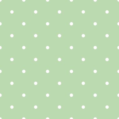 Kusursuz vektör deseni. Pastel ışıklı nane yeşili arka planda küçük beyaz benekli. Web tasarımı, masaüstü duvar kağıdı, kart, davetiye, düğün, bebek partisi, albüm, arkaplan, sanat, dekorasyon 