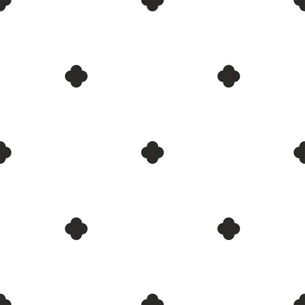 タイル黒と白の背景やシームレスなベクトルパターン — ストックベクタ
