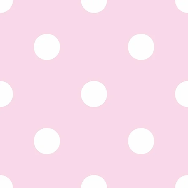 Безшовний Векторний Візерунок Білими Поляками Пастельно Рожевому Тлі Карт Альбомів — стоковий вектор