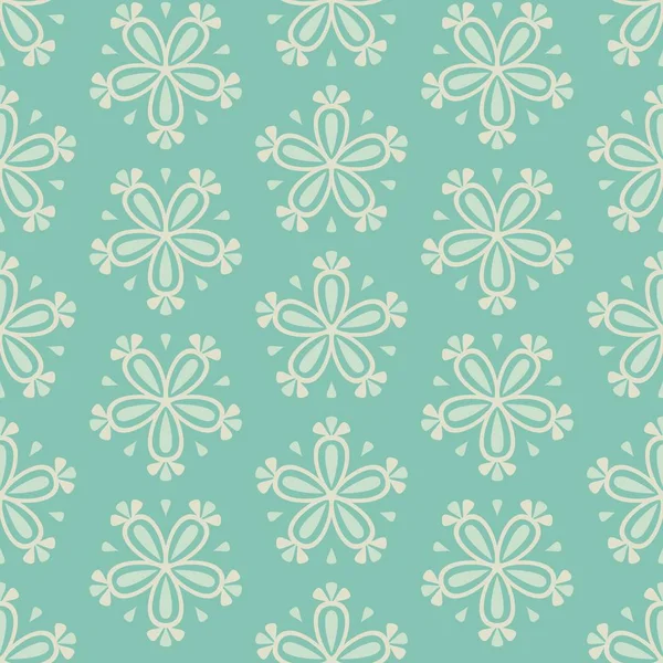 Azulejo Verde Vector Inconsútil Floral Para Decoración Fondo Pantalla Fondos — Vector de stock