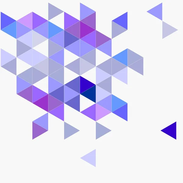Pastell Marineblauen Violetten Und Grauen Vektordreieck Hintergrund Geometrische Mosaik Dokumentvorlage — Stockvektor