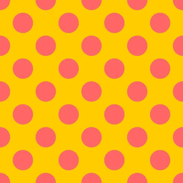 Κεραμίδι Διανυσματικό Μοτίβο Ροζ Πουά Πορτοκαλί Φόντο — Διανυσματικό Αρχείο