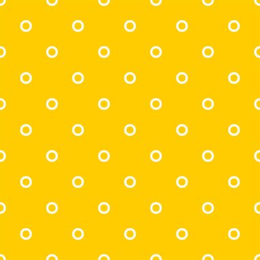 küçük beyaz puantiyeli güneşli Sarı zemin ile sorunsuz vektör desen