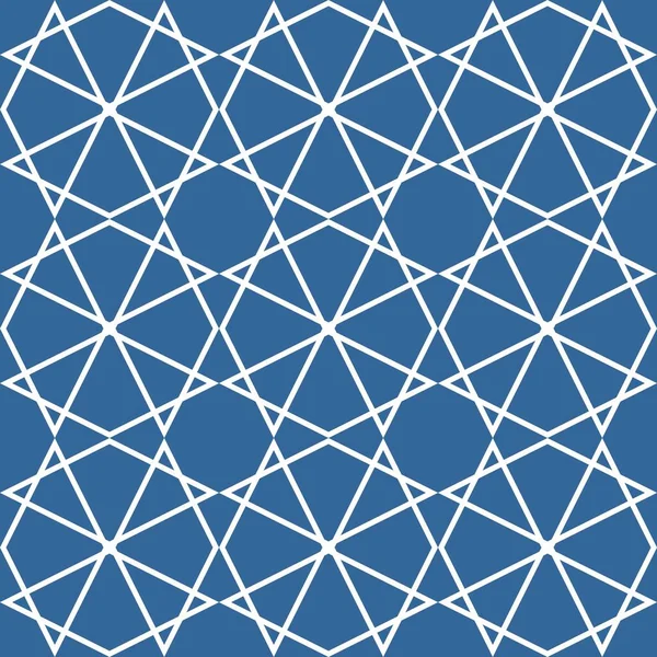 Tile White Blue Vector Pattern Website Background — Stock Vector
