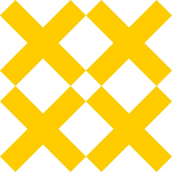 Cruz Azulejo Más Patrón Vector Amarillo Blanco Para Decoración Sin — Archivo Imágenes Vectoriales