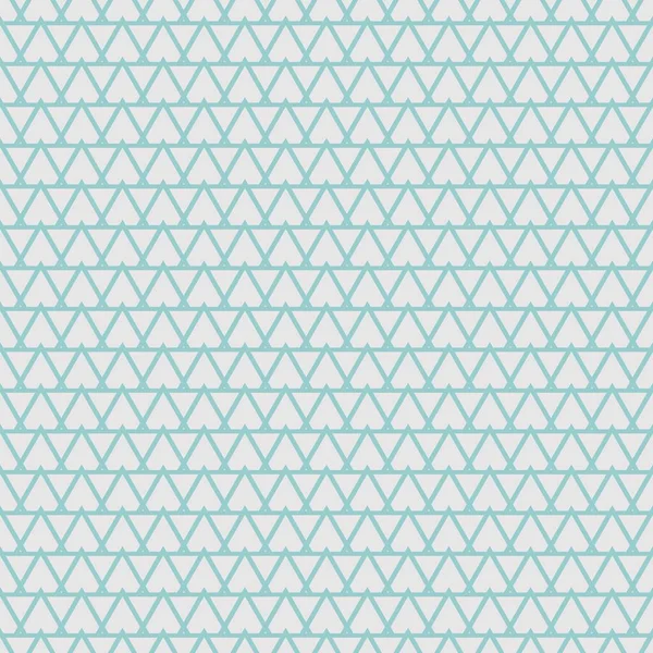 タイルベクトルパターンでミントブルー三角形上のパステルグレーの背景シームレスな装飾壁紙 — ストックベクタ