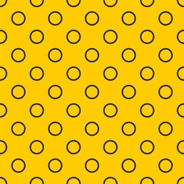 Nahtloses Vektormuster Mit Weißen Tupfen Auf Sonnigem Gelbem Hintergrund Für — Stockvektor