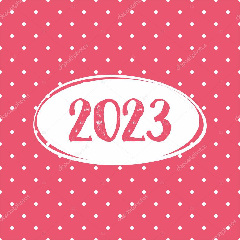 Depo Calendar 2023 ✓ 2023 Vector Card On Pastel Pink Polka Dots Background Premium Vector In  Adobe Illustrator Ai ( .Ai ) Format, Encapsulated Postscript Eps ( .Eps )  Format