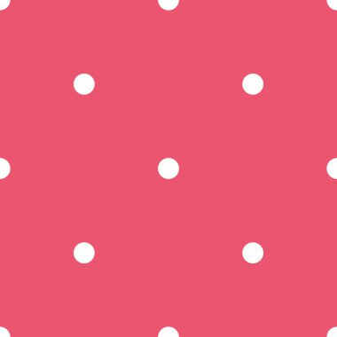 Pembe arka planda küçük beyaz benekli vektör pürüzsüz desen. Kartlar, albümler, arka planlar, sanatlar, el sanatları, kumaşlar, dekorasyon veya albümler için