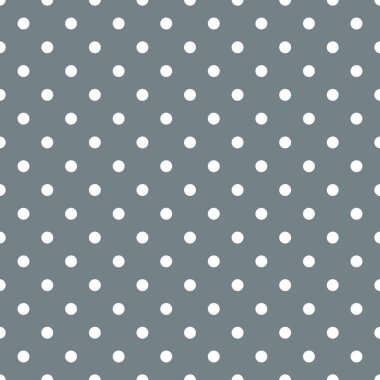 Gri mavi zemin üzerinde beyaz benekli döşeme vektör deseni pürüzsüz duvar kağıdı için