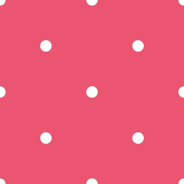 Векторный Бесшовный Узор Маленькими Белыми Точками Польки Розовом Фоне Открыток — стоковый вектор