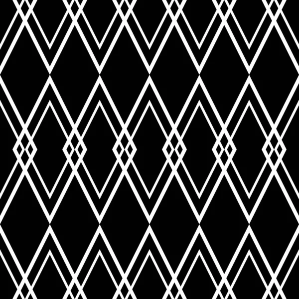 Carrelage Fond Noir Blanc Motif Vectoriel — Image vectorielle