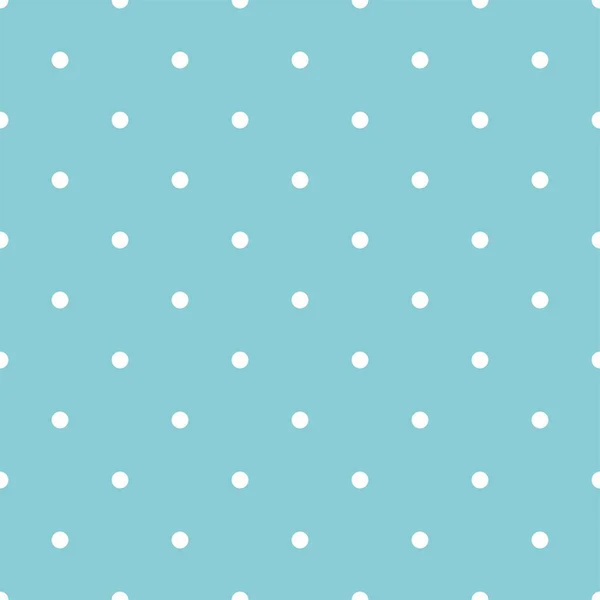 タイルベクトルパターンと白水玉模様のミントグリーン — ストックベクタ