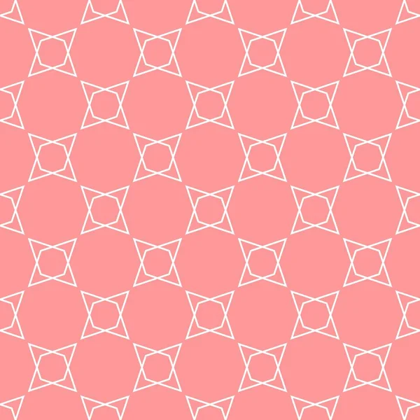 Розовый Кафель Векторный Рисунок Бесшовных Обоев Украшения — стоковый вектор