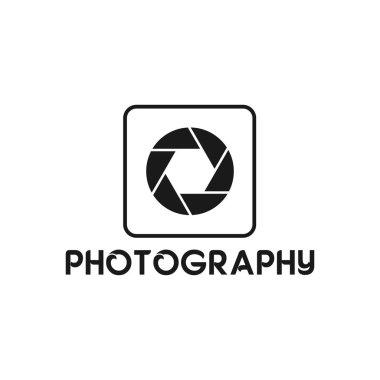Vektör illüstrasyon fotoğraf simgesi logosu