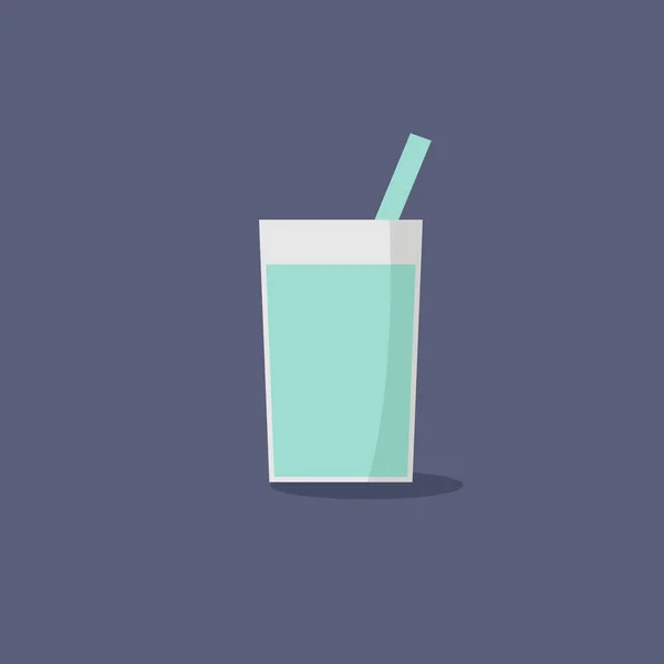 Vector illustration icon drink flat design — Stok Vektör