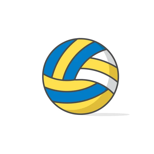 vector illustration sports ball volleyball ball flat icon design