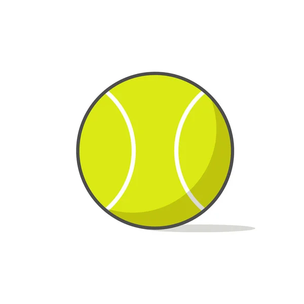 Vector illustration sports ball tennis ball flat icon design — Stock Vector
