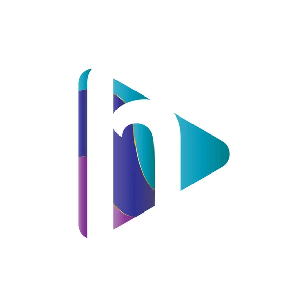 Ilustração Vetorial Elegante Triângulo Com Iniciais Design Logotipo Criativo —  Vetores de Stock