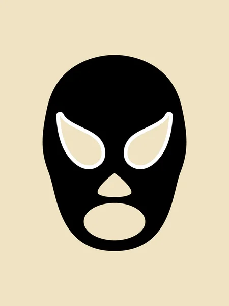 Enkel bild av en brottare mask — Stock vektor