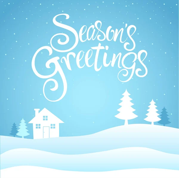 Seasons Greetings Text — Stock vektor