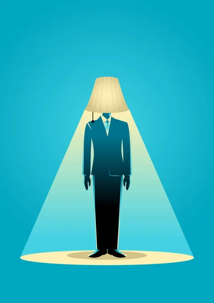Lampe chef d'entreprise — Image vectorielle