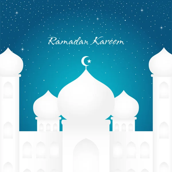 Illustrazione per il mese di Ramadan — Vettoriale Stock