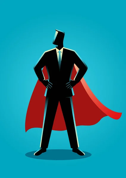 Biznesmen jako superbohater — Wektor stockowy