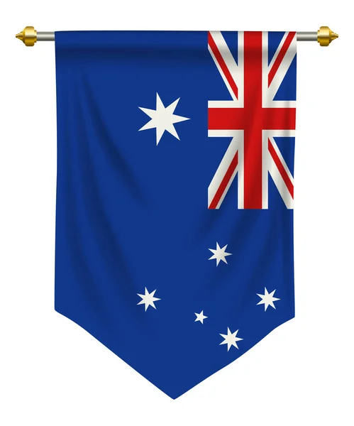 Australia Insignia o Pennant — Archivo Imágenes Vectoriales