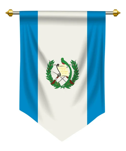 Guatemala Insignia of wimpel — Stockvector