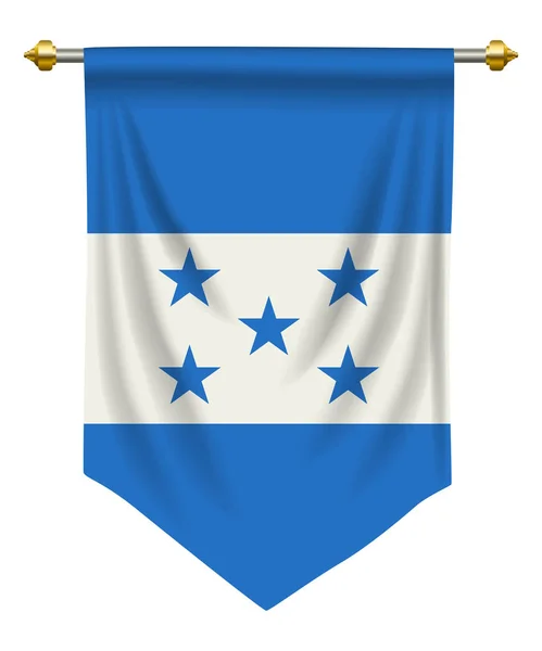 Honduras Insignia veya flama — Stok Vektör