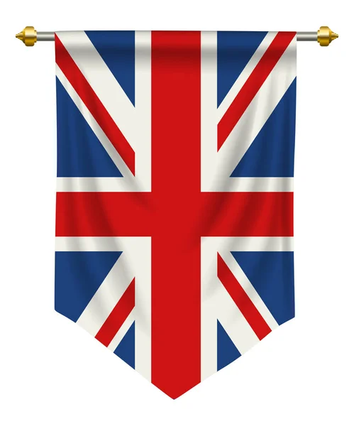 Vlajka Velká Británie — Stockový vektor