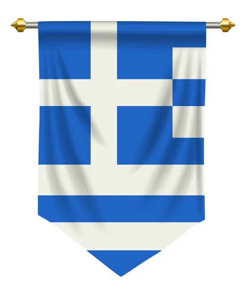 Banderín griego — Vector de stock