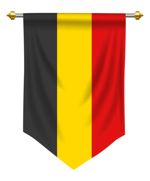 Bélgica Pennant — Vetor de Stock