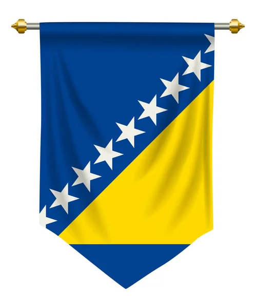 Banderín de Herzegovina — Archivo Imágenes Vectoriales