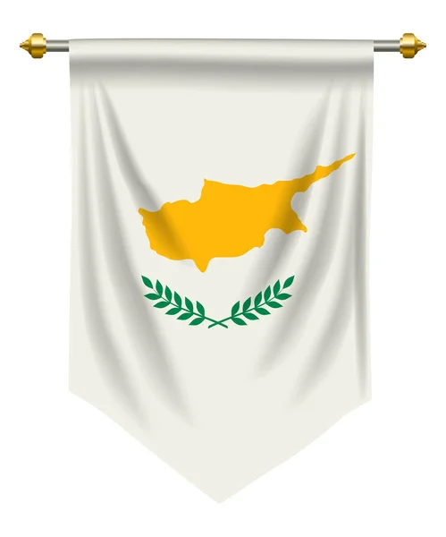 Chipre Pennant — Archivo Imágenes Vectoriales